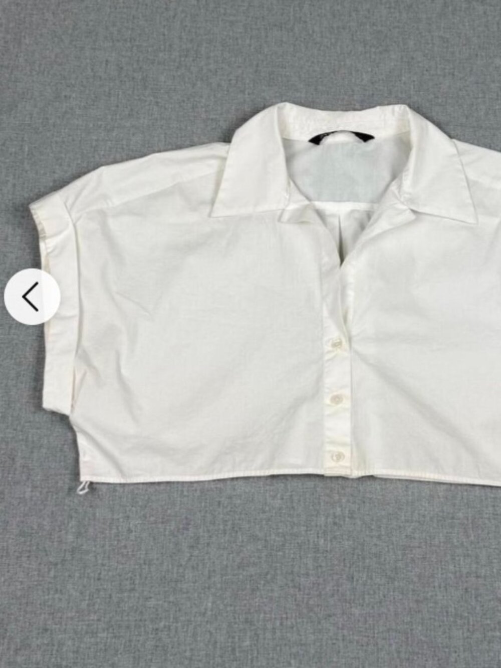 Zara Boxy Cropped Button Down